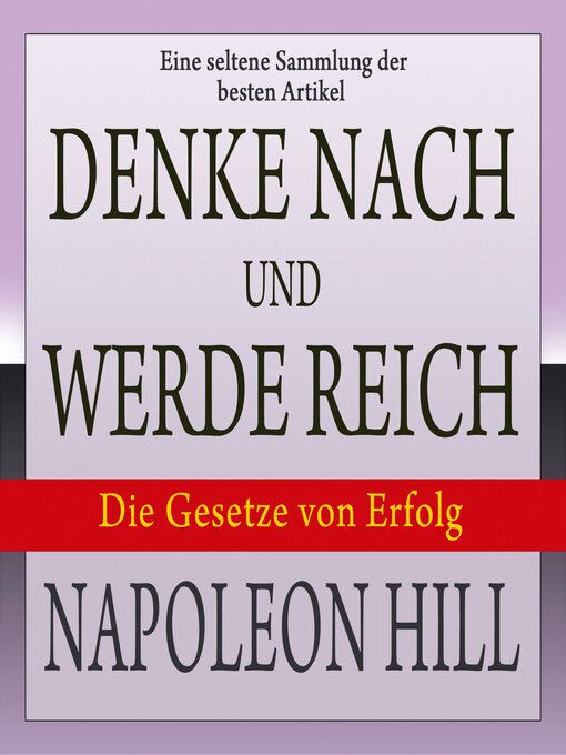Title details for Denke nach und werde reich by Napoleon Hill - Available